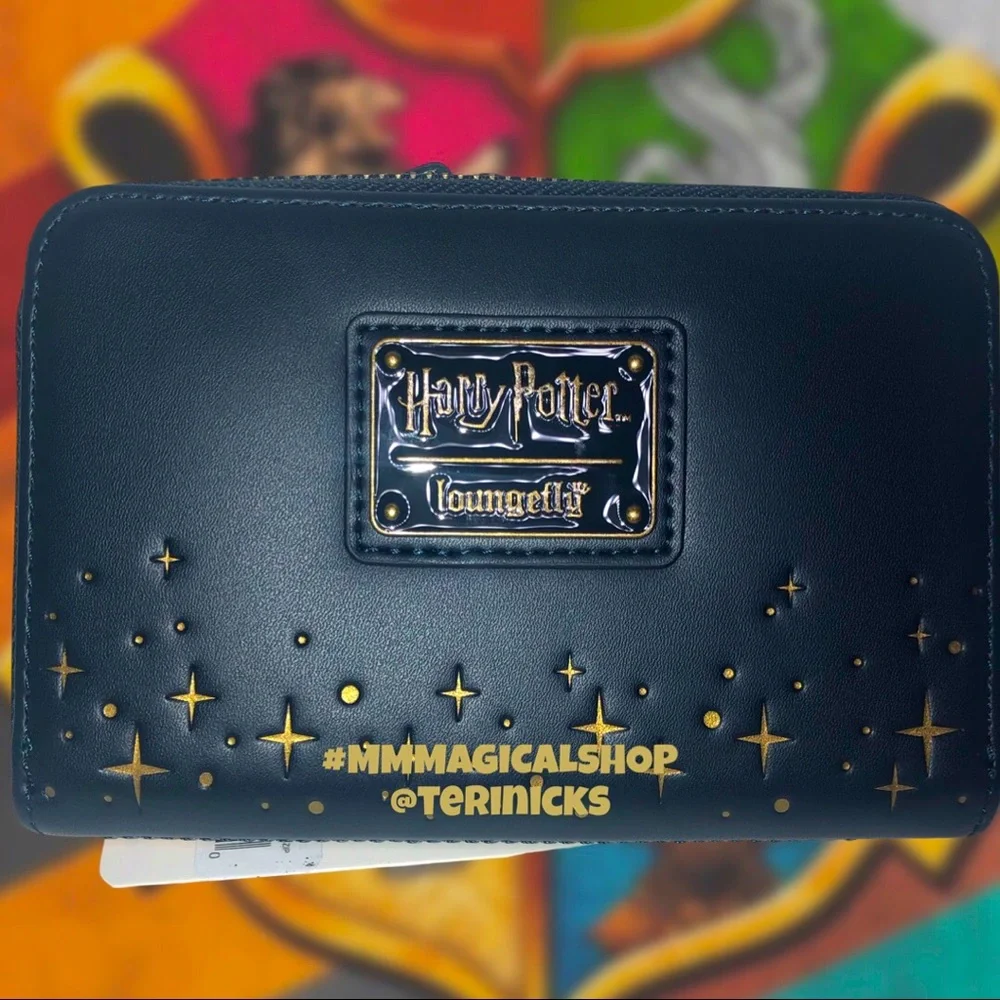 Loungefly Harry Potter Diagon Alley Sequin Mini Backpack and Matching Wallet - Picture 8 of 8